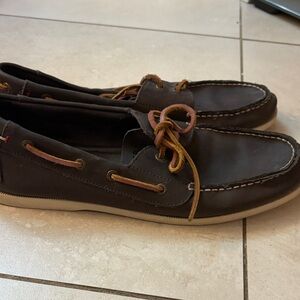 Tommy Hilfiger Dark Brown Boat Shoes